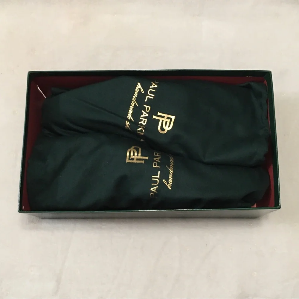 Paul Parkman Green Leather Wingtip Monkstrap Shoes - Picture 12 of 13